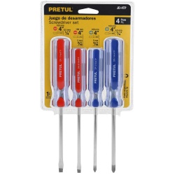 Juego de Desarmadores 4 Piezas Pretul 20212