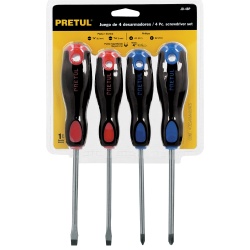 Juego de Desarmadores 4 Piezas Pretul 20218