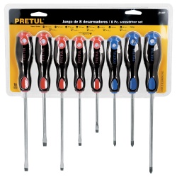 Juego de Desarmadores 8 Piezas Pretul 20219