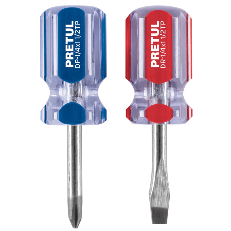 Juego de Desarmadores 1/4" x 1 1/2" 2 Piezas Pretul 21379