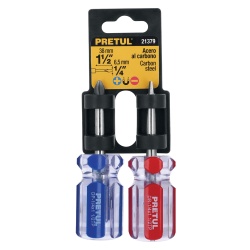 Juego de Desarmadores 1/4" x 1 1/2" 2 Piezas Pretul 21379
