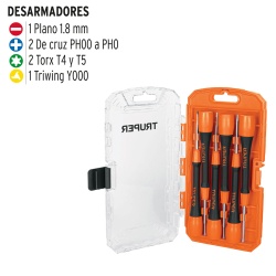 Juego de Desarmadores de Precisión 6 Piezas Truper 14202