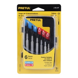 Juego de Desarmadores de Precisión 6 Piezas Pretul 21382
