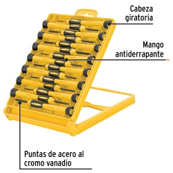Juego de Desarmadores de Precisión 15 Piezas Pretul 21383