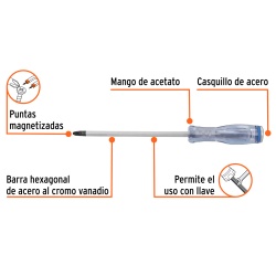 Desarmador Phillips PH 4 x 10" Truper 100814