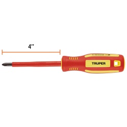 Desarmador Phillips PH 2 x 4" Aislado Truper 102241
