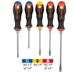 Juego de Desarmadores 5 Piezas Truper 14138