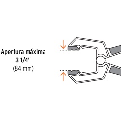 Prensa Resorte 3 1/4" Truper 17701