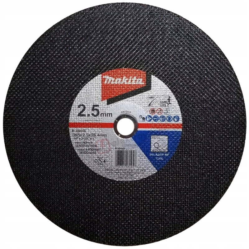 Discos de Corte 14" x 2.5mm x 1" para Metal 5 Und. Makita B-49448-5