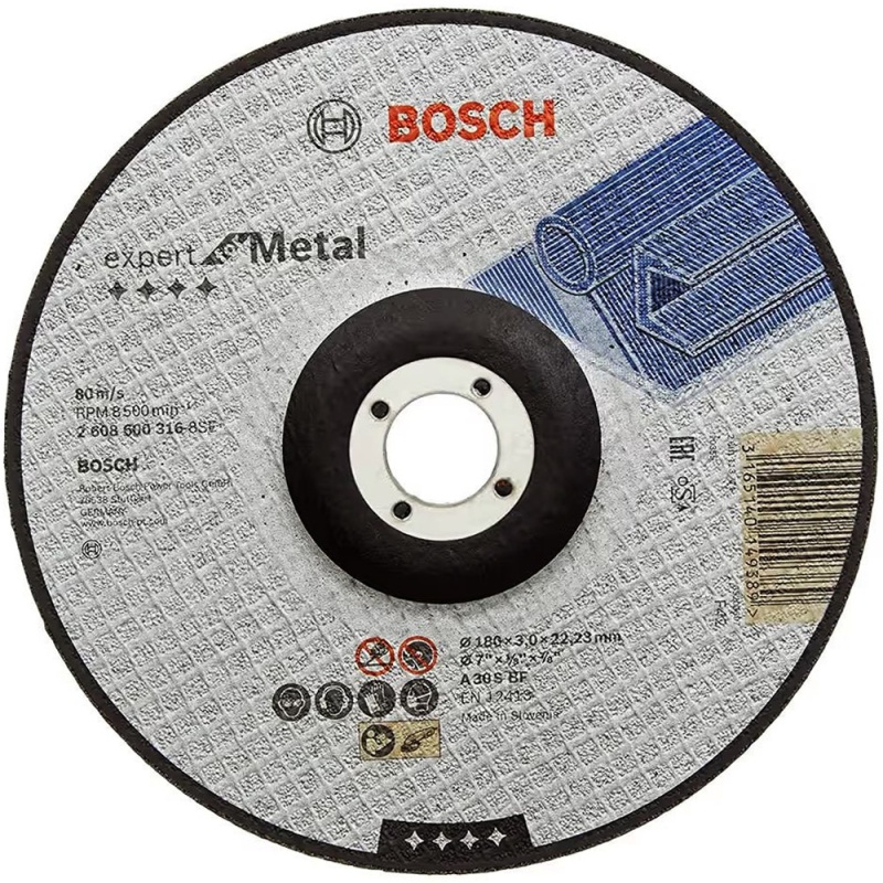 Disco de Corte 7" x 3mm x 7/8" para Metal Bosch 2608.600.316-000