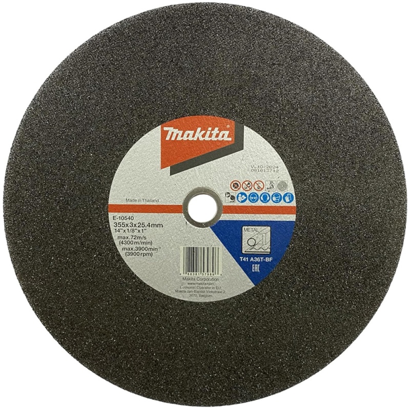Discos de Corte 14" x 3mm x 1" para Metal 25 Und. Makita E-10540-25