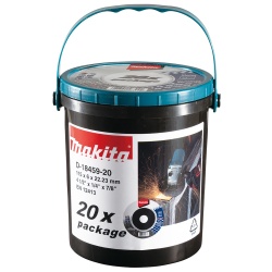 Discos de Desbaste 4 1/2" x 6mm x 7/8" para Metal 20 Und. Makita D-18459-20