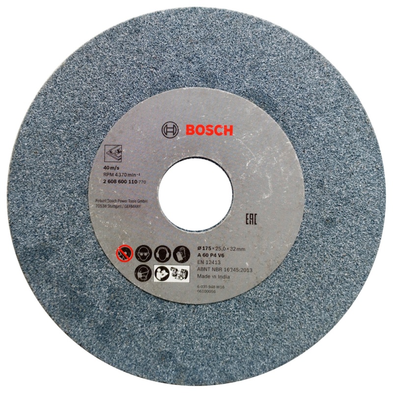 Piedra Abrasiva 175 x 25 x 32mm Grano 60 Bosch 2608.600.110-000