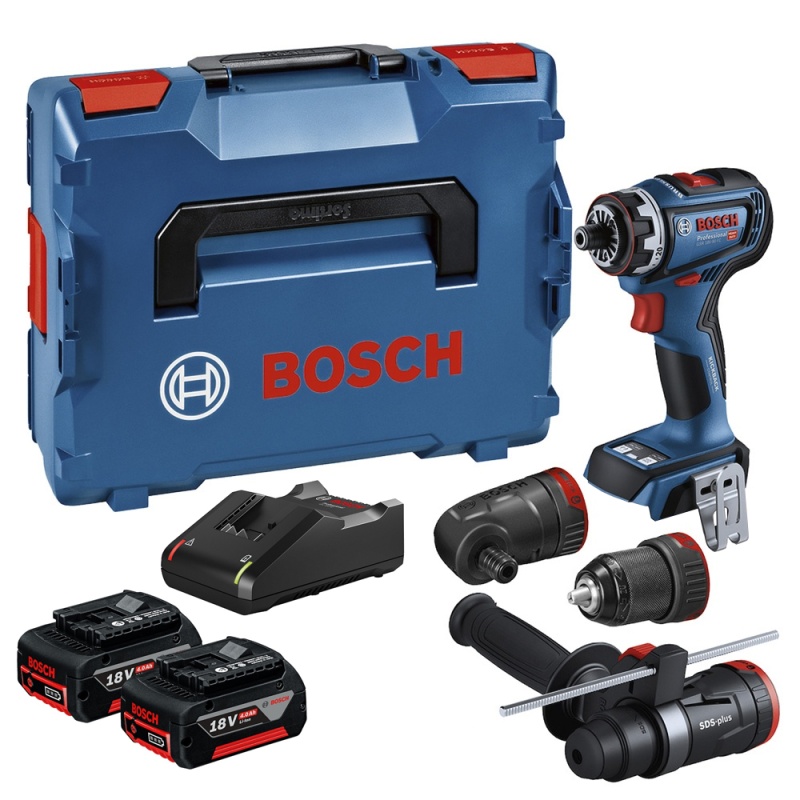 Taladro Atornillador 1/2" 18V Brushless 2 Bat 4.0 Ah y Cargador Bosch GSR 18V-90 FC