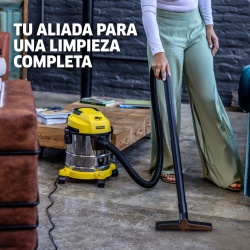Aspiradora de polvo y agua 1000W Karcher WDL1S 12L Inoxidable