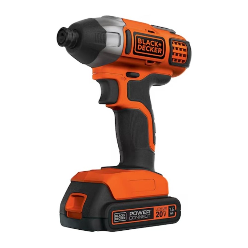 Atornillador de Impacto 1/4" Hex 20V Inc 1 Bat y Carg Black & Decker BDCI20C