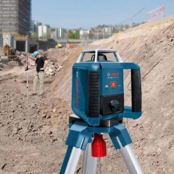 Nivel Laser Giratorio Luz Roja a Pilas 400 Metros con receptor Bosch GRL 400 H