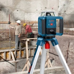 Nivel Laser Giratorio Luz Roja a Pilas 400 Metros con receptor Bosch GRL 400 H