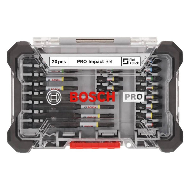 Set de Accesorio para Atornillar PRO Impact 20 Piezas Bosch 2608.521.U74-000