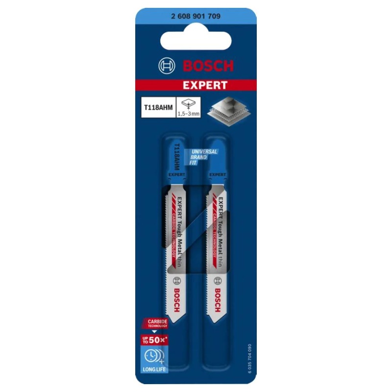 Hoja de Calar para Acero T118AHM Corte Recto Bosch 2608.901.709-000