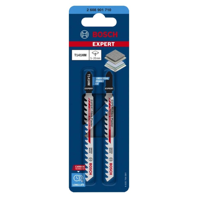 Hoja de Calar para Yeso-Carton / Fibrocemento Corte Recto T141HM Bosch 2608.901.710-000