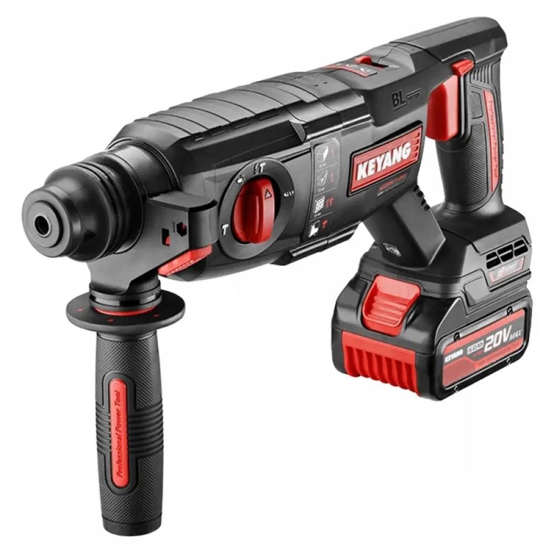 Rotomartillo Sds Plus 20V Brushless Inc 2 Bat 5Ah y Carg Keyang HD20BLH-26V