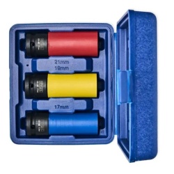 Juego de Dados de Impacto Hexagonal Largos 1/2" 3 Piezas Bremen 5605