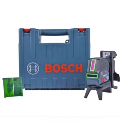Nivel Láser Comb. Verde 15M GCL 2-15 G + Tal Percutor 1/2" 18V Brushless + Set 23 pzs Bosch GSB 185-LI 0601.066.J00-006