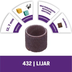 Banda de Lijas 1/2" Grano 120 6 Und 432 Dremel 2615.043.2AB-000