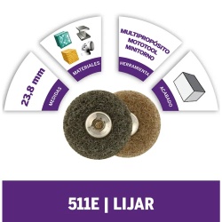 Disco Abrasivo para Pulir Gr 180 / 280 511E Dremel 2615.E51.1AD-000