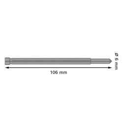 Pin Guia para Metal 6.34 x 106 mm PL6050 Bosch 2608.577.509-000