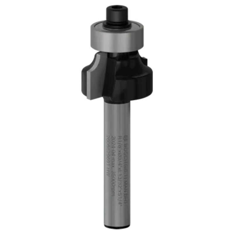 Fresa Media Caña con Rodaje 1/4" x 3/4" Bosch 2608.629.691-000