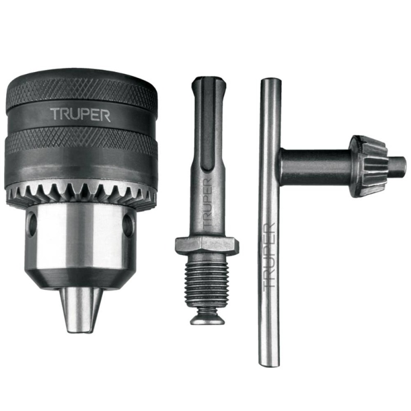Mandril 1/2 + Llave + Adaptador Sds Plus Truper 102475