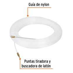 Guía Pasa Cable de Nylón 30m Truper 17758