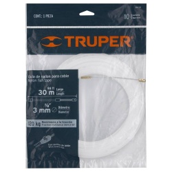 Guía Pasa Cable de Nylón 30m Truper 17758