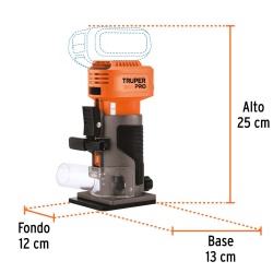 Ruteadora 1/4" 20V 30000Rpm Brushless Baretool Truper 103262