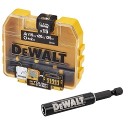Amoladora Ang 4 1/2" DCG408B + Kit Taladro 1/2" + Ator de Impacto 1/4" 20V DCK223D2-B2 + Set de Puntas 16Pz DT70522T-QZ Dewalt