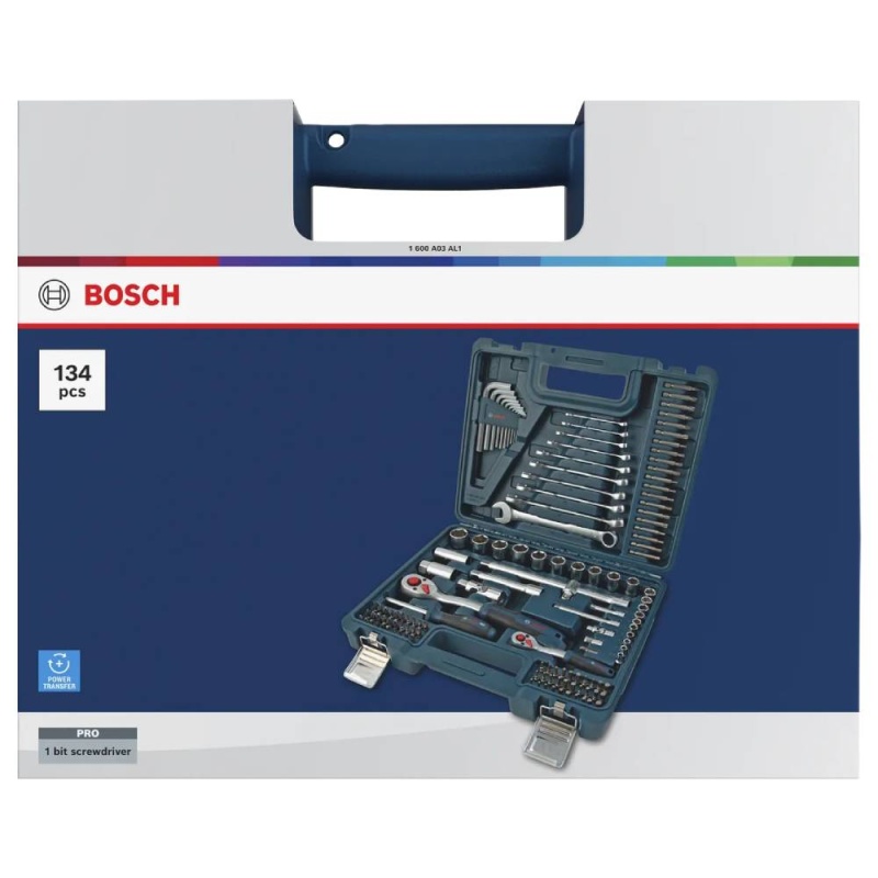 Juego Combinado para Atornillar y Perforar 134Pz Bosch 1600.A03.AL1-000