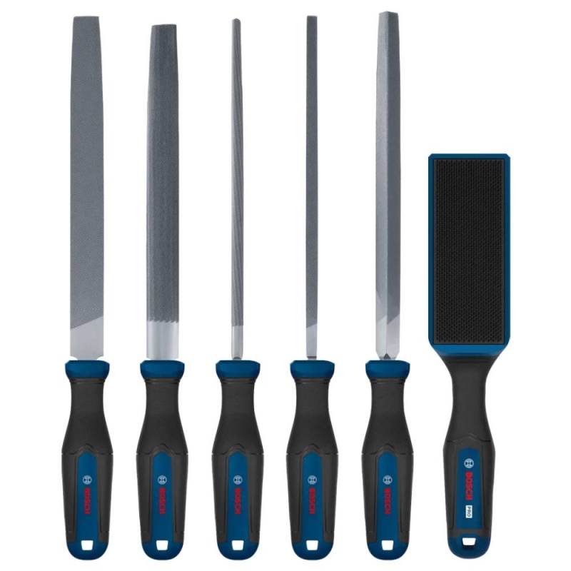 Juego de Limas + Cepillo 200mm 6Pz Bosch 1600.A03.AD3-000