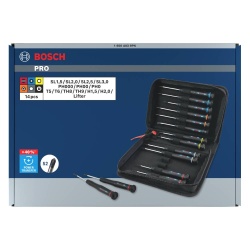 Juego de Destornillador Precisión PH/SL/TX 14Pz Bosch 1600.A03.9PN-000