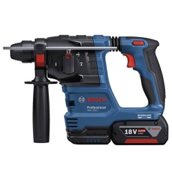 Rotomartillo SDS Plus Brushless GBH 185-LI + Amol Ang 4 1/2" GWS 18V-8 + Tal Perc 1/2" GSB 185-LI 18V Bosch 0615.A50.0D1-BOX