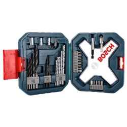 Taladro Percutor 1/2" 750W 57000 gpm GSB 13 RE + Set de Accesorios 34 Pz Bosch 0615.A00.010-000