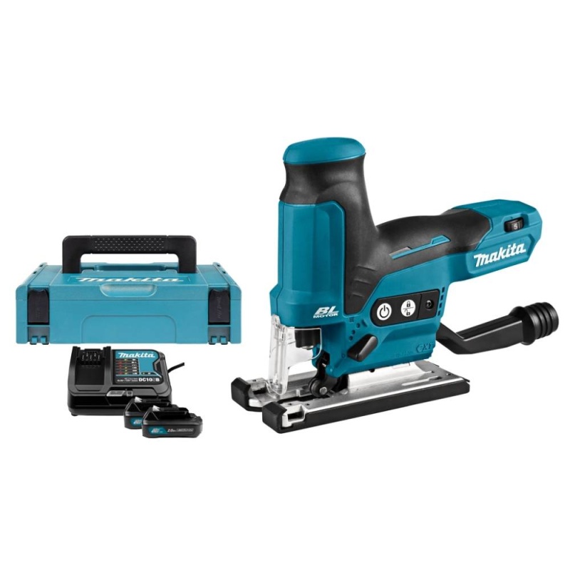Sierra Caladora 12V 23mm Incl 2 Bat 2Ah CXT y Carg Makita JV102DSAJ