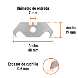 Dispensador con 10 Cuchillas para Acrilico para NV-7X y NM-6 Truper 101118