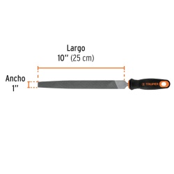 Lima Plana 380mm x 250mm Corte Bastarda Truper 11237