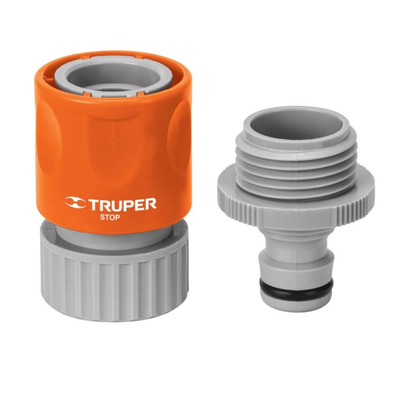 Conector 3/4" Rapido para Manguera Sistema Click Truper 12722
