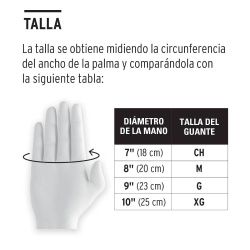 Guantes de Nylon 8" para Uso General Truper 13291