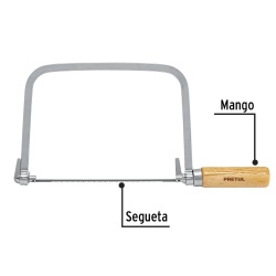 Arco de Sierra 6 1/2" Incl 5 Segueta pretul 20000