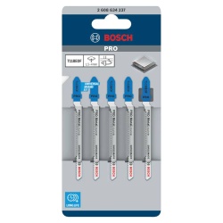 Hoja de sierra para Acero Corte Curvo 5Pz Bosch T 118 EOF 2608.634.237-000