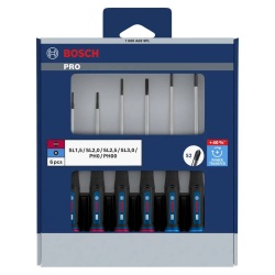 Juego de Destornillador Precisión PH/SL 6Pz Bosch 1600.A03.9PL-000